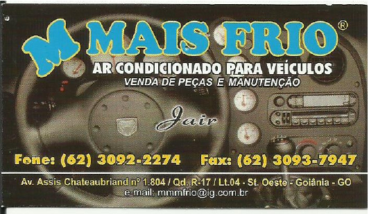 MAIS FRIO - SERVIOS AUTOMOTIVOS AR CONDICIONADO VECULOS